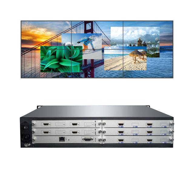 4K30 Professional Multi-Layer Display Processor Control System 4x6 Multi-Interface Controller Video Wall Processor
