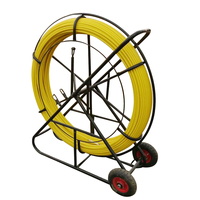 OEM Prix compétitif 11mm*100m Tige de tirage en fibre de verre pour conduits, fil de tirage, outil de tirage de câbles, tiges de tirage de câbles en fibre de verre, bobine de serpentin pour cavités