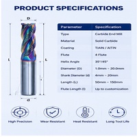 Fraise à bout en acier au tungstène durable, fraise à ébarber CEM3-010/015, outil de fraisage pour machine CNC et applications industrielles