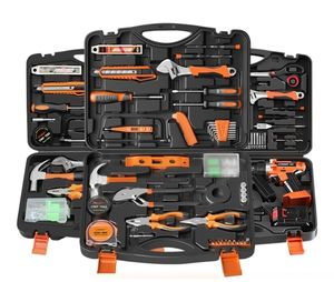 83 pièces <span class=keywords><strong>en</strong></span> gros, kits de boîtes à outils portables avec tournevis, <span class=keywords><strong>clé</strong></span> à molette, pinces, outils à <span class=keywords><strong>main</strong></span> pour la <span class=keywords><strong>maison</strong></span>, ensembles d'outils multifonctions à <span class=keywords><strong>main</strong></span> - Product Image 2