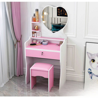 Coiffeuse moderne minimaliste compacte et multifonctionnelle pour chambre, salle de bain et salon