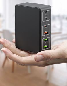 Portable Desktop 120W Multi Port Usb <b>Charger</b> Type c Usb-c PD Fast Charging Station for Multiple Devices - Product Image 3