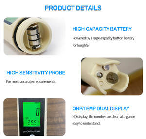Hochwertiger 4-in-1-PH/ORP/H2/TEMP-Messgerät Digitaler Wasserstoff <span class=keywords><strong>tester</strong></span> mit ATC für Wasserstoff wasser <span class=keywords><strong>tester</strong></span> - Product Image 4