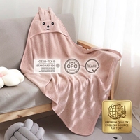 Serviette absorbante à capuche SEVDO pour bébé, poncho en tissu éponge de coton à motif animal pour le bain, la piscine, la plage, essentiels pour nouveau-nés personnalisés OEM/ODM