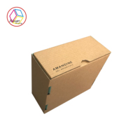 En gros Logo Personnalisé Ondulé Mailer Kraft Boîte D'emballage Matériaux Recyclés Aliments Pour Bébés Pomme De Terre Chips Parfum Savon Affichage Expédition 4C Avec Remise