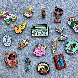 Murah Grosir Baru Menyenangkan Hewan Kuningan Berlapis Emas Bros Lencana Enamel Kerah Pin Aksesoris untuk Wanita