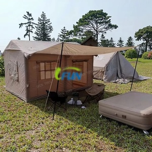 Tente gonflable de camping et de pêche octogonale portable et personnalisable, une chambre, quatre saisons, tissu Oxford, diamètre 2,5 m - Product Image 2