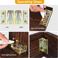 Supports de lit robustes sans mortaise, connecteurs de cadre de lit en bois avec vis pour têtes et pieds de lit