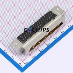 5174225-5 D-Sub/VGA Connector Bent Lead Through Hole Connector 68P Right Angle Insert 2 - Product Image 1