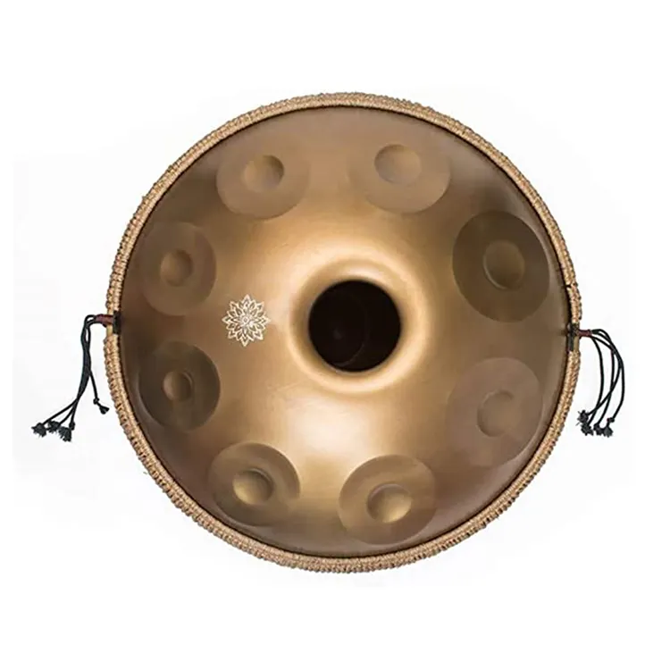 D Minor Handpan 22inch/56cm Harmonic Percussion 17 Notes Steel Drum For Sound Healing handpan