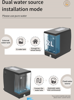 Distributeur d'eau multifonctionnel 3-en-1 portable électrique pour le thé, le café, l'ébullition instantanée, la chaleur et l'écran tactile Mini APP