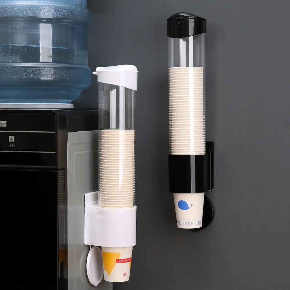 black Rack plastic cup holder custom paper coffe disposable cup holder dispenser