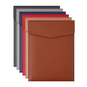 Wholesale A4 Leather File <b>Folder</b> Big Capacity <b>Document</b> Bag Business <b>Folder</b> Stationery Office Storage Bag - Product Image 1