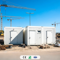 Maison conteneur moderne pliable à déploiement rapide, abri préfabriqué transportable, cuisine extérieure pour zones sinistrées et secours d'urgence