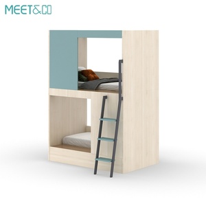 Modern Full-Size Wood Loft <b>Bunk</b> <b>Beds</b> Space Capsule-Inspired Sleeping Pods Adults Hotels Apartments Hospitals Bedrooms Schools - Product Image 1