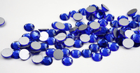 Saphir 6 Blancs Couleurs Revêtement Tailles Mixtes Non Hot Fix Dos Plat Verre Non Hotfix Strass pour Nail Art
