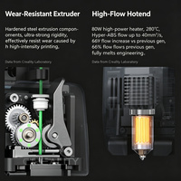 Impresora 3D FDM Industrial Creality K2 Plus, Multicolor, Velocidad de 600 mm/s, Gran Volumen de Impresión de 495*515*640 mm