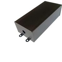 Boîtier d'amplificateur GPS personnalisé 70x44x120mm en alliage d'aluminium et acier inoxydable usiné CNC anodisé LX-AL-6051