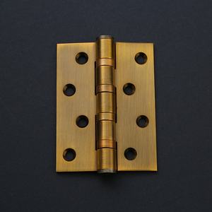 مفصلة عادية سميكة من الفولاذ المقاوم للصدأ 201، 4 بوصات، للأبواب القابلة للطي، أبواب الغرف المقابلة، خزائن، أبواب الخزائن، ذهبي لامع، مفصلة فضفاضة - Product Image 1