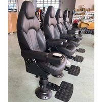 Chaise de pilote marine avec dossier réglable et couleurs personnalisées, avec piédestal