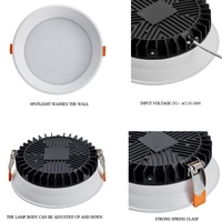 Moderne 12W 18W 24W 30W Encastré LED Downlight 3000K 6000K Plafonnier Down Lights avec Design Élégant