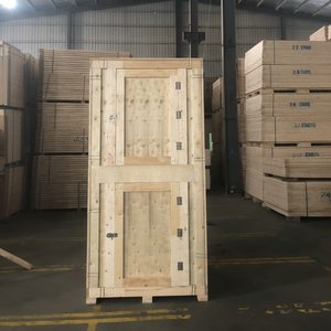 Vietnam vente en gros caisse en bois à 2 niveaux stockage en bois pliable avec porte pour l'entreposage - Product Image 1