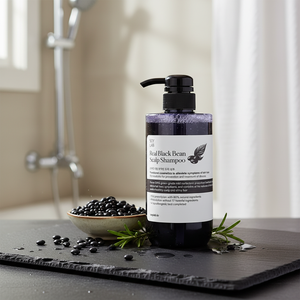[SOY LAB] Gel capillaire pour cheveux bouclés aux haricots noirs 500 ml, soin du cuir chevelu, mélange botanique doux, contrôle du sébum, anti-démangeaisons pour un cuir chevelu propre et sain - Product Image 3