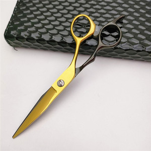 Tijeras para adelgazar el cabello Ke3 de 6 pulgadas, tijeras profesionales de acero inoxidable con punta roma y mango largo para cortar el cabello - Product Image 3