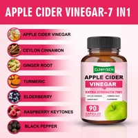Cápsulas de Vinagre de Sidra de Manzana de Alta Potencia con Vinagre de Sidra de Manzana para Apoyar la Digestión, el Sistema Inmunitario y la Producción de Energía