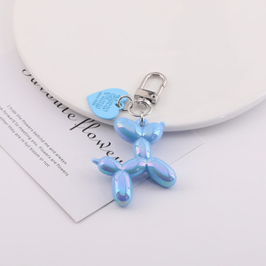 Llavero de Perro Globo de Resina Plástica y Aleación de Zinc, Accesorio de Joyería DIY en Forma de Corazón para Bolsos, Estuches de Auriculares y Cadenas - Product Image 2