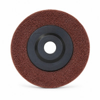 Disque de polissage non tissé en nylon pour le conditionnement des surfaces métalliques et en acier inoxydable, pour meuleuse d'angle