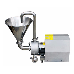Sanitaire en acier inoxydable 304 316L homogénéisateur à haut cisaillement pompe mélangeuse émulsifiant à un étage homogénéisation <span class=keywords><strong>avec</strong></span> trémie - Product Image 4