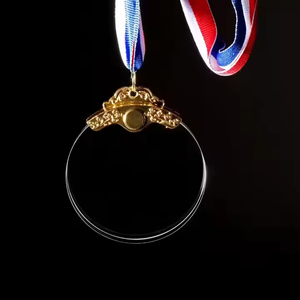 Personalized Souvenirs Gift Gold Silver Bronze Glass <strong>Medal</strong> Award Stock Blank <strong>Medal</strong> Laser Engraving Glass <strong>Sports</strong> <strong>Medals</strong> - Product Image 4