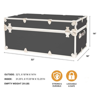 Coffre de rangement personnalisé de grande taille, coffre pour étudiants de niveau universitaire, coffre à pieds verrouillable, grande capacité, rangement à domicile avec roulettes