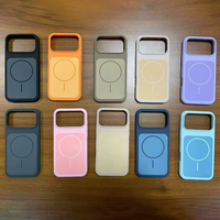 Coque de téléphone en silicone liquide JOYPORODO avec plaque arrière magnétique pour iPhone 17 Pro Max, coque de téléphone antichoc pour 17 Coque Telephone
