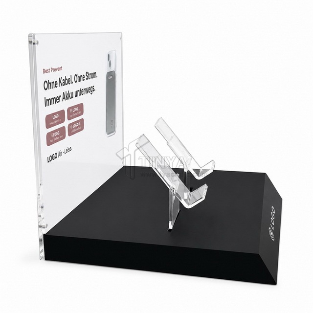 OEM&ODM Factory Custom Display Power Bank Acrylic Displays Stand Retail Merchandiser POS Stand for Lithium Battery