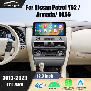 หน้าจอสัมผัส Navihua ขนาด 12.3 นิ้ว สำหรับ Nissan Patrol Y62 / Armada / QX56 เครื่องเล่นวิทยุติดรถยนต์ระบบ Android พร้อมระบบนำทาง GPS - Product Image 2