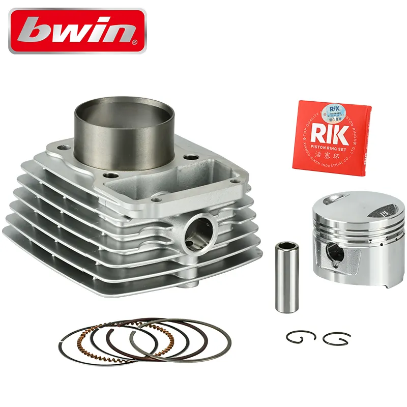 CG175 62mm 149cc OEM alüminyum motosiklet motoru yedek parça HONDA için piston halkası conta ile motosiklet silindir kitleri