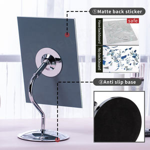 Espejo de maquillaje de un solo lado de lujo, espejo cosmético de escritorio de Metal Rectangular para uso doméstico, herramienta de belleza personalizada para Baño - Product Image 4