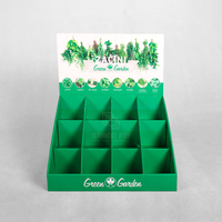 Boîte de présentation de comptoir en carton personnalisée avec séparateur, unité de présentation de table pliable pour la vente au détail