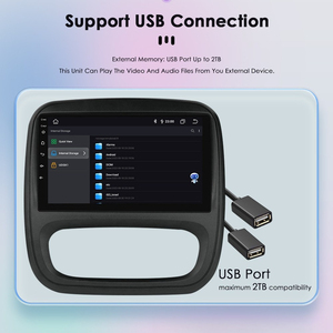 Radio Estéreo portátil para coche para Renault Trafic Opel Vivaro 2015-2019 coche para REPRODUCTOR DE DVD volante Carplay Android - Product Image 3