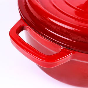 Marmite émaillée en <span class=keywords><strong>fonte</strong></span> de 3L 3,5 L 5L avec poignée pour restaurant, faitout émaillé pour four hollandais - Product Image 3