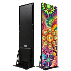 Full color high resolution high refresh slim lightweight design P2.5mm led poster display screen for advertising