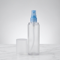 Bouteilles de pulvérisation cosmétiques en PETG givré de haute qualité personnalisées, cylindriques, 100 ml, pour lotion et nettoyant visage