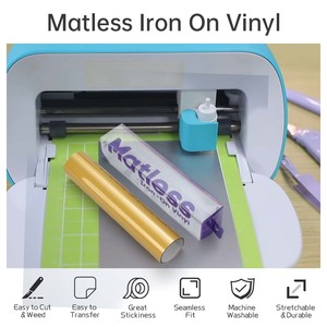 Diylobby Rouleau de vinyle en PU pour Cricut Joy Xtra HTV Works Vinyle de transfert de chaleur Facile à couper pour la fabrication de t-shirts - Product Image 4