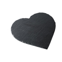 Sous-verres en ardoise noire Assiette à fromage en ardoise Couverts