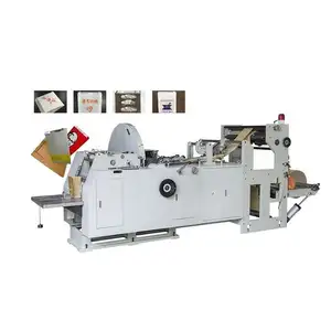 China Tianyue Wenzhou Low Cost Fully Automatic Kraft Paper Bag Popcorn Food Paper Bag Making Machine