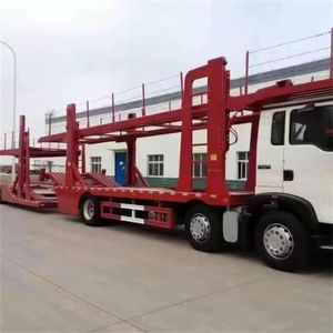 New Steel Double Deck 2-3 Axle Diesel Automatic Transmission Semi-<b>Trailer</b> <b>Car</b> Hauler 20-200Tons Capacity 13.75m - Product Image 5