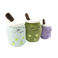 Jouets en peluche Boba personnalisés brodés, mignons et doux, jouets anti-stress, cadeaux