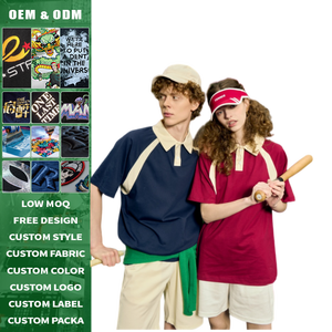 Venta al por mayor de ropa urbana personalizada de alta calidad, diseño deportivo, tejido de punto, 200g, 100% algodón, estilo vintage, para hombre, talla grande - Product Image 1